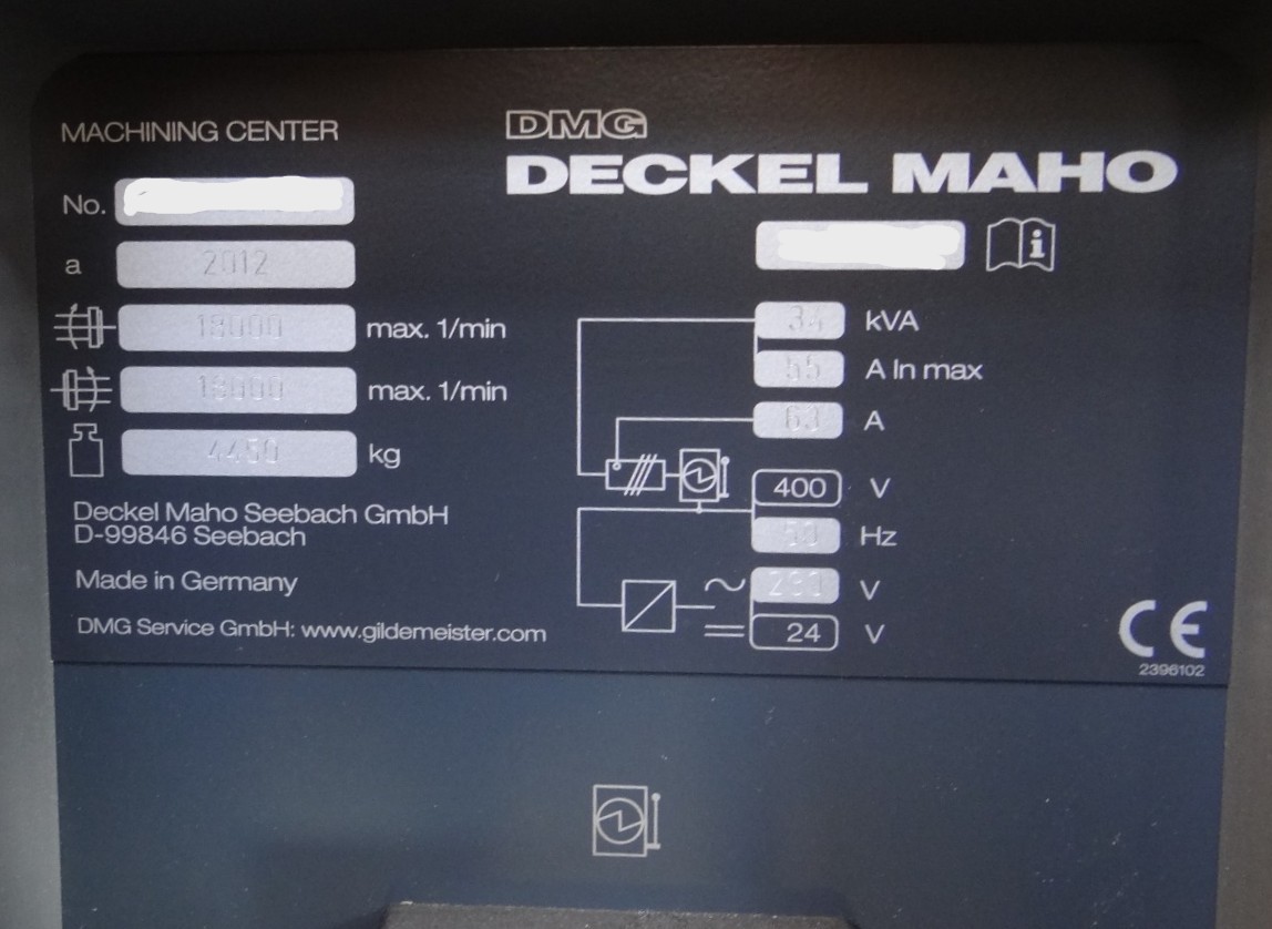DECKEL MAHO precivit  2012